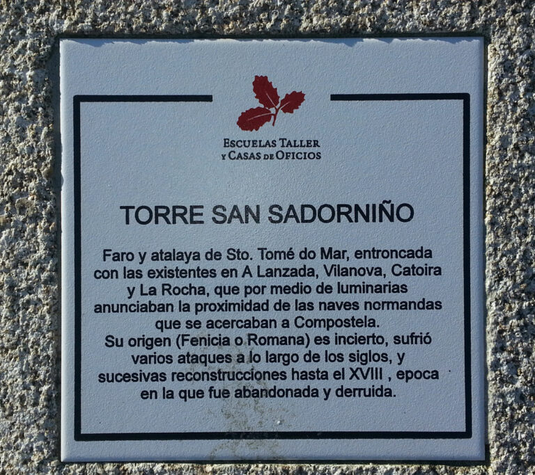 Cartel de la Torre de San Sadurniño